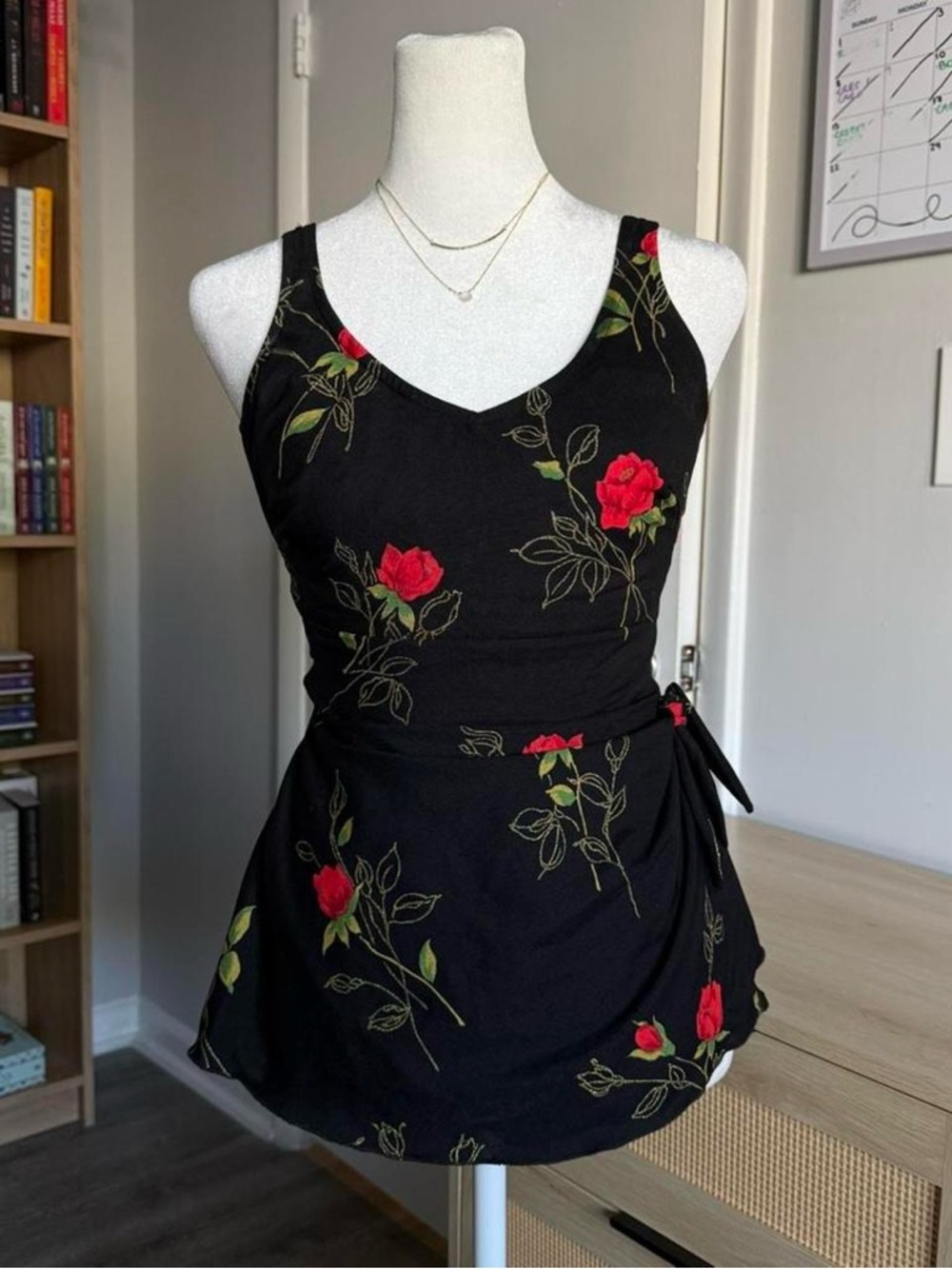vintage roxanne bra sized one piece swimsuit